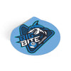 Blue 10 Ball Big Bite billards Round Vinyl Stickers