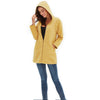 S-5XL Brushed Women Hoodie Sweatshirt  Loose Black Yellow Harajuku Zipper Oversized Long Pullover Coat With Pockets M30113