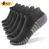 6Pairs Sports Ankle Socks AthleticMLow-cut Socks Thick Knit Socks Outdoor Fitness Breathable Quick Dry Wear-resistant Warm Socks