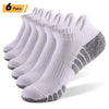 6Pairs Sports Ankle Socks AthleticMLow-cut Socks Thick Knit Socks Outdoor Fitness Breathable Quick Dry Wear-resistant Warm Socks