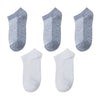 5 Pairs Breathable Women's Sports Socks Short Ankle Socks Women Solid Mesh High Quality Female Cycling Running Boat Socks